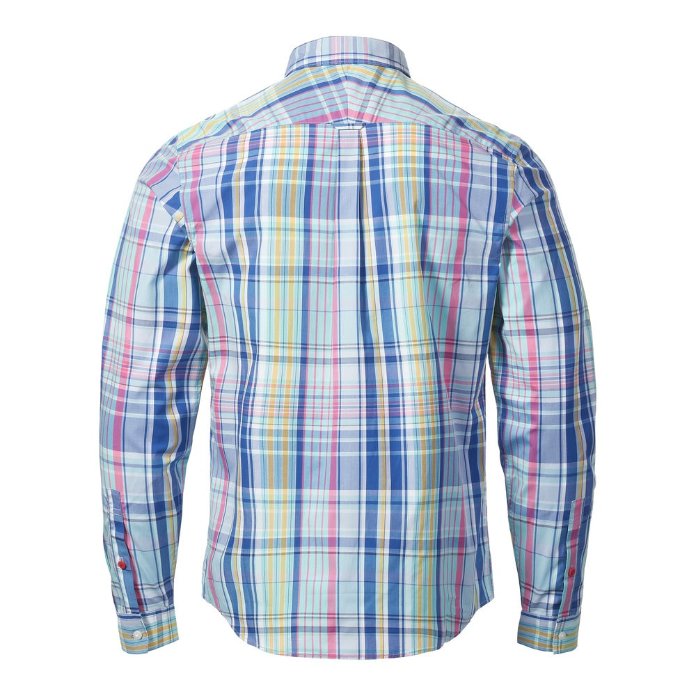 Musto Men's Marina Plaid Long Sleeve Shirt - Marine Blue