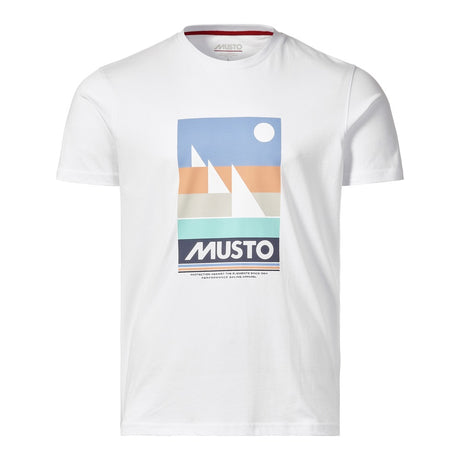 Musto Men's Marina Graphic Short Sleeve Tee - White