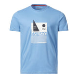 Musto Men's Marina Graphic Short Sleeve Tee - Silver Lake Blue
