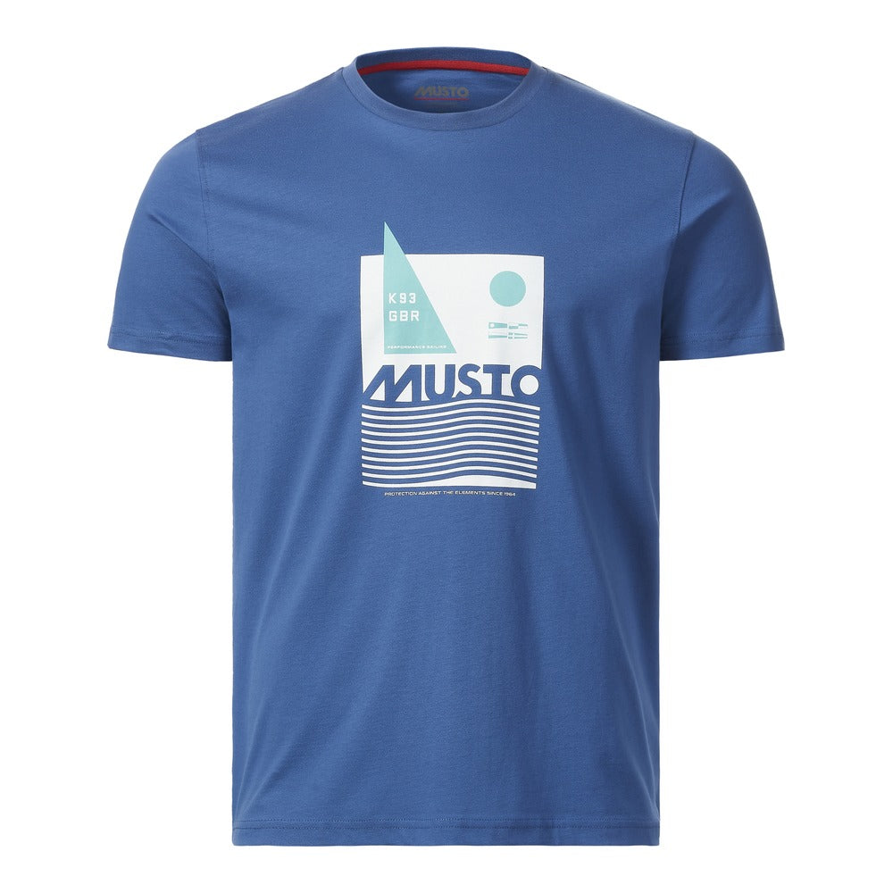 Musto Men's Marina Graphic Short Sleeve Tee - Marine Blue