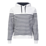 Musto Women's Marina Stripe Hoodie - White / Navy