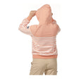 Musto Women's Marina Stripe Hoodie - Canyon Sunset / White