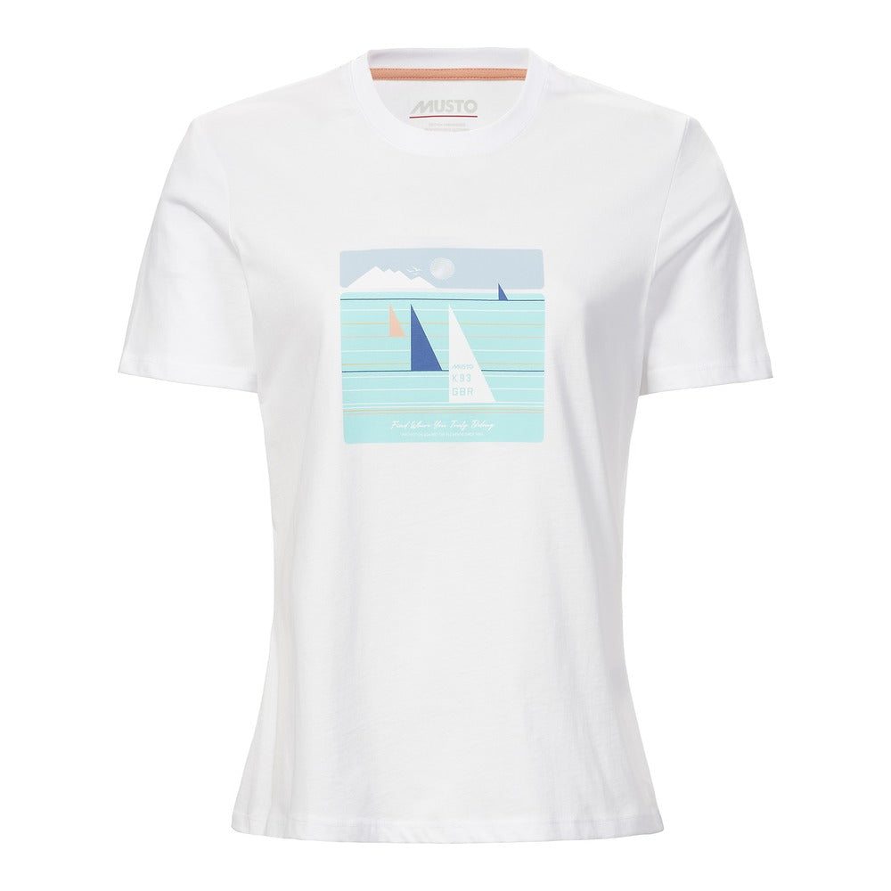 Musto Women's Marina Graphic Short Sleeve Tee - White