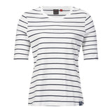 Musto Women's Marina Stripe Short Sleeve Tee - White