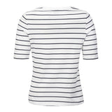 Musto Women's Marina Stripe Short Sleeve Tee - White