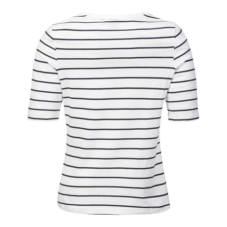 Musto Women's Marina Stripe Short Sleeve Tee - White