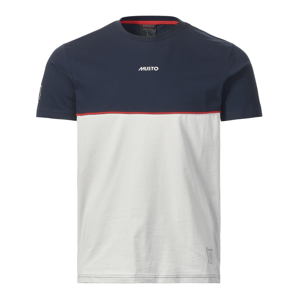 Musto Men's Musto 64 Channel Tee - Platinum / Navy