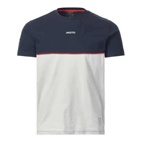 Musto Men's Musto 64 Channel Tee - Platinum / Navy