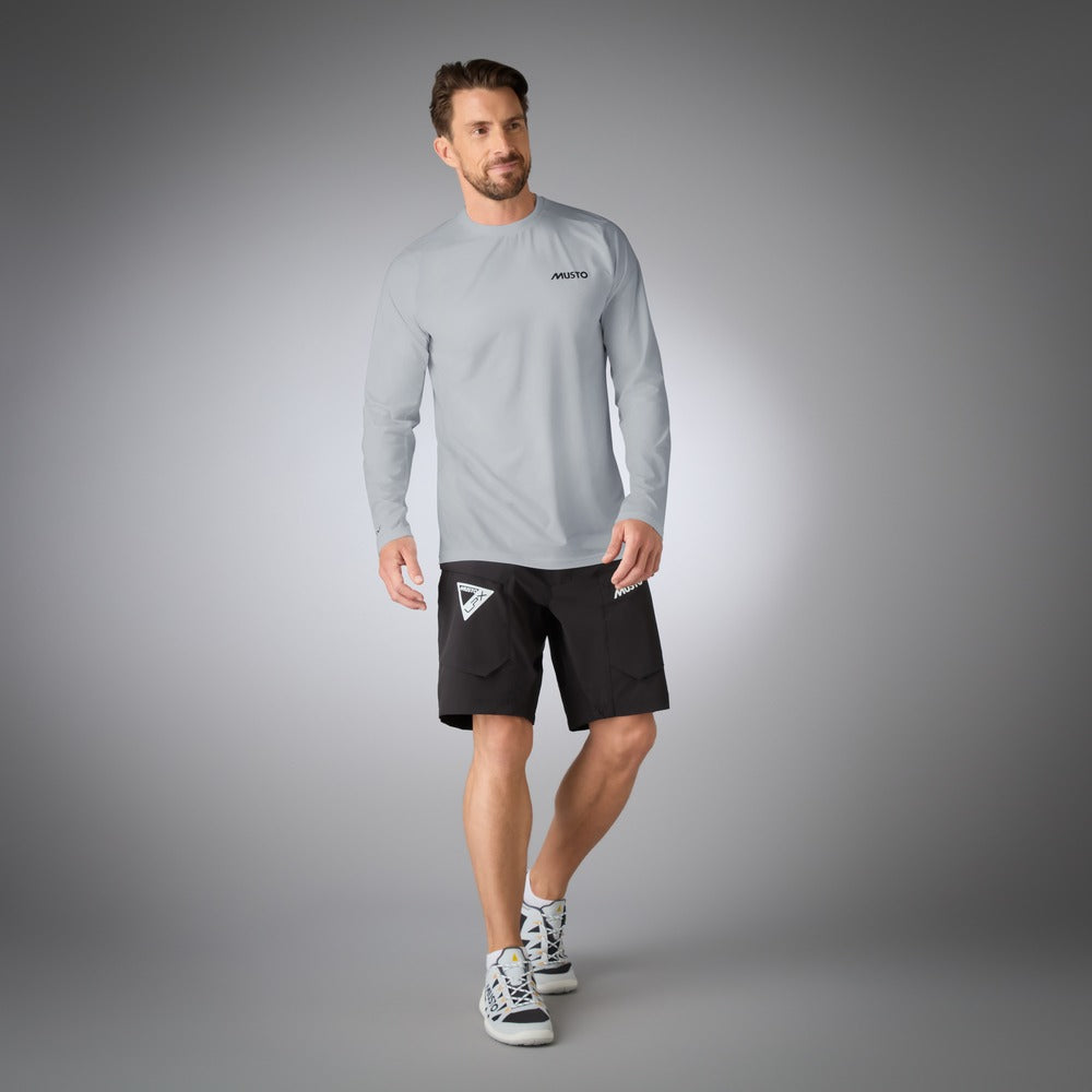 Musto Men's LPX Cooling UV Long Sleeve Tee - Grey Melange