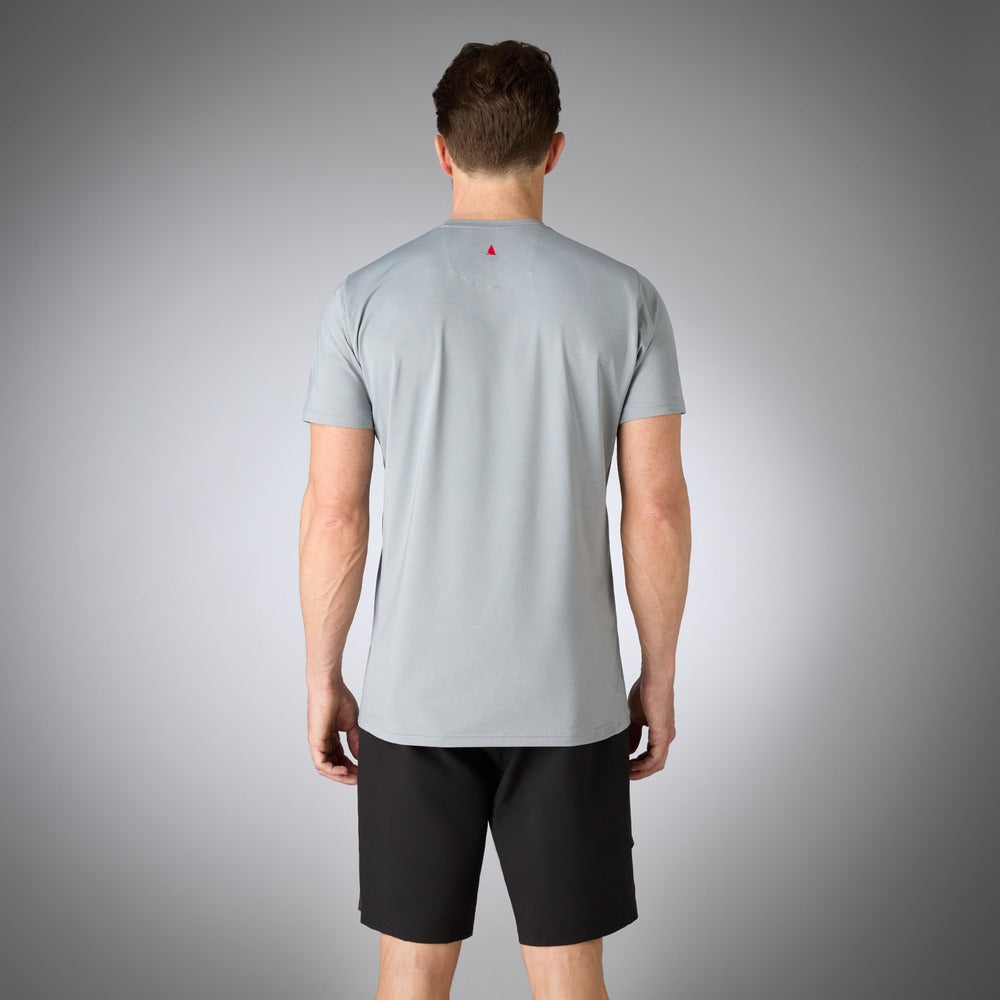 Musto Men's LPX Cooling UV Short Sleeve Tee - Grey Melange