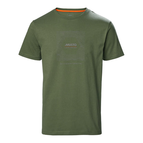 Musto Lr Short Sleeve Box Terrain Tee - Dusty Olive