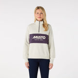 Musto Women's Classic Musto 1/2 Zip Sweat - Oat Marl