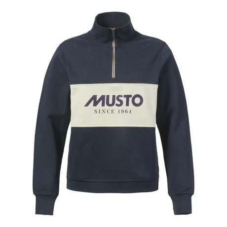 Musto Women's Classic Musto 1/2 Zip Sweat - Navy / Oat