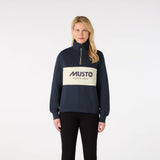 Musto Women's Classic Musto 1/2 Zip Sweat - Navy / Oat