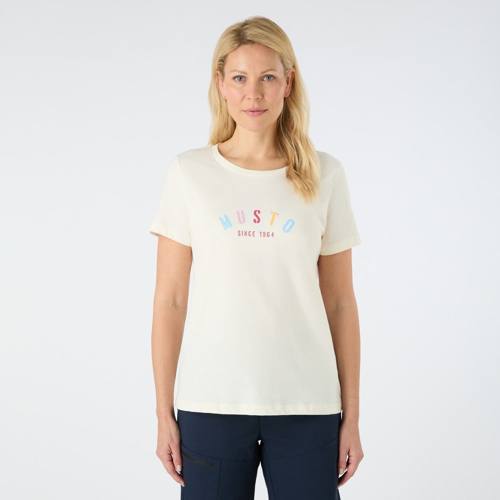 Musto Women's Classic Musto Short Sleeve Tee - Antique Sail White