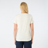 Musto Women's Classic Musto Short Sleeve Tee - Antique Sail White