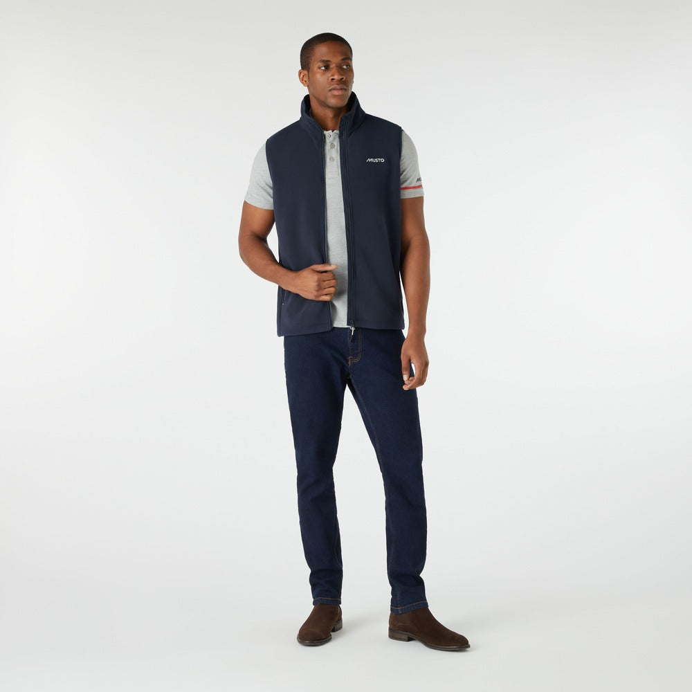 Musto Men's Nautic PT Fleece Vest - Navy