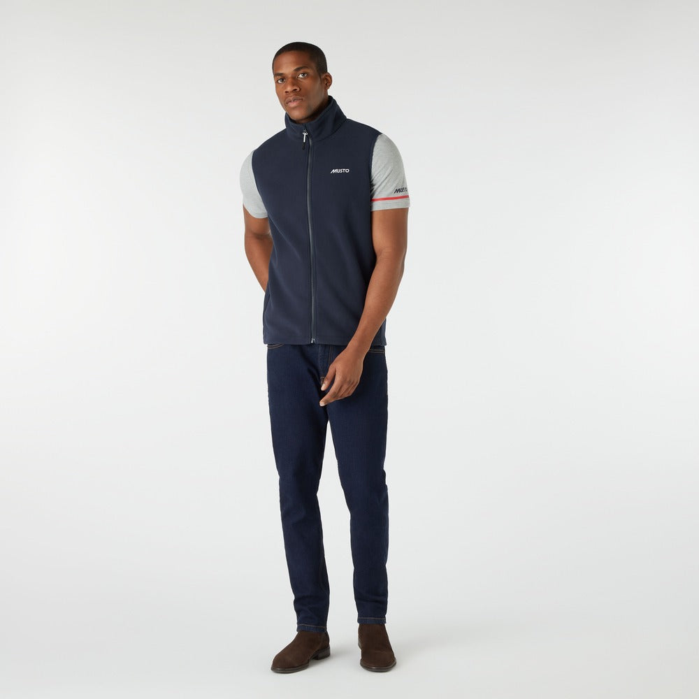 Musto Men's Nautic PT Fleece Vest - Navy