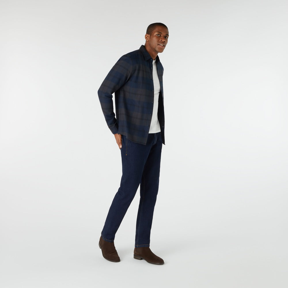 Musto Men's Long Sleeve Plaid Shirt - Navy