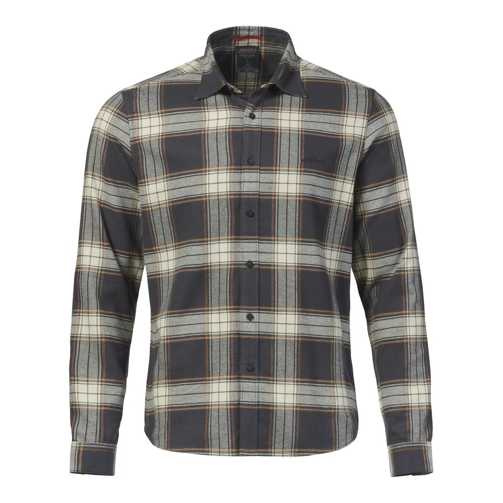 Musto Men's Long Sleeve Plaid Shirt - Carbon