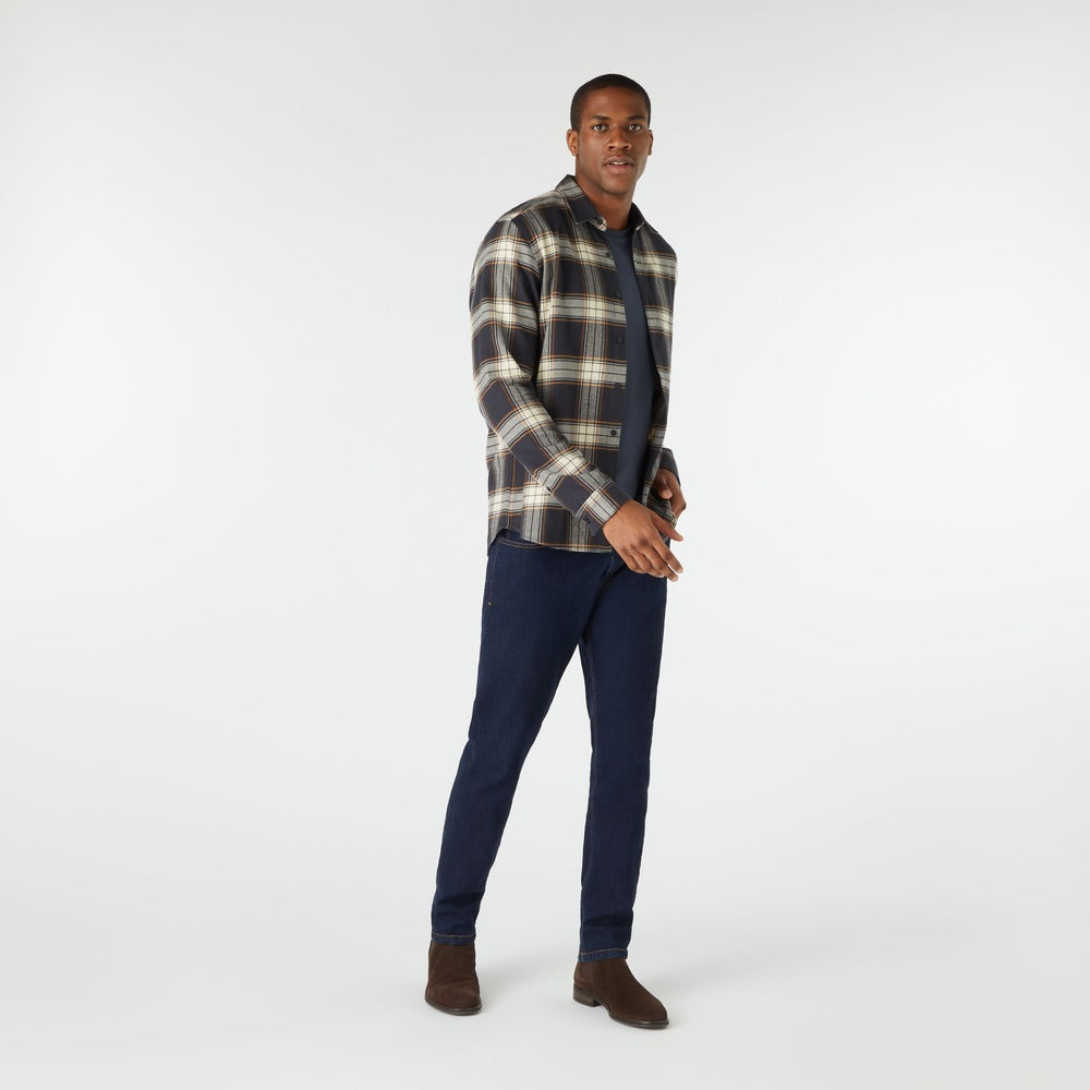 Musto Men's Long Sleeve Plaid Shirt - Carbon