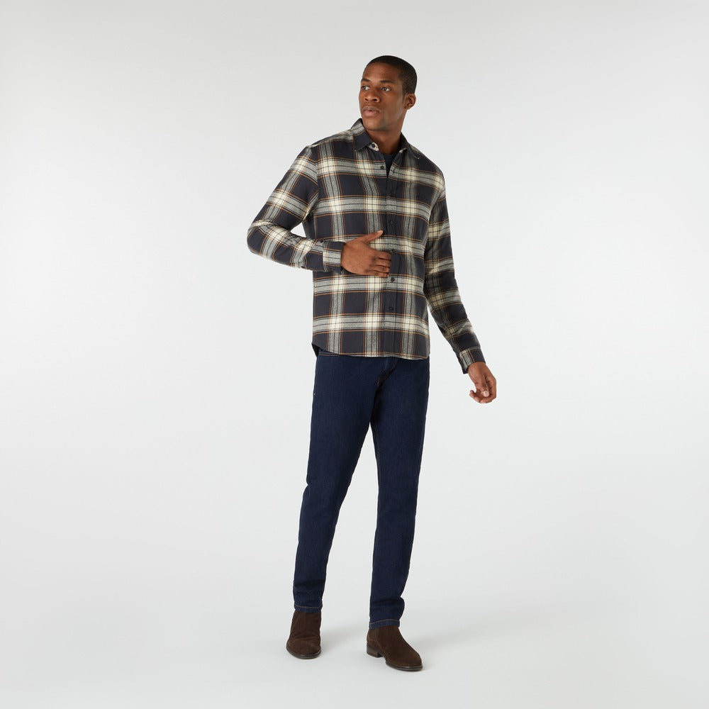 Musto Men's Long Sleeve Plaid Shirt - Carbon