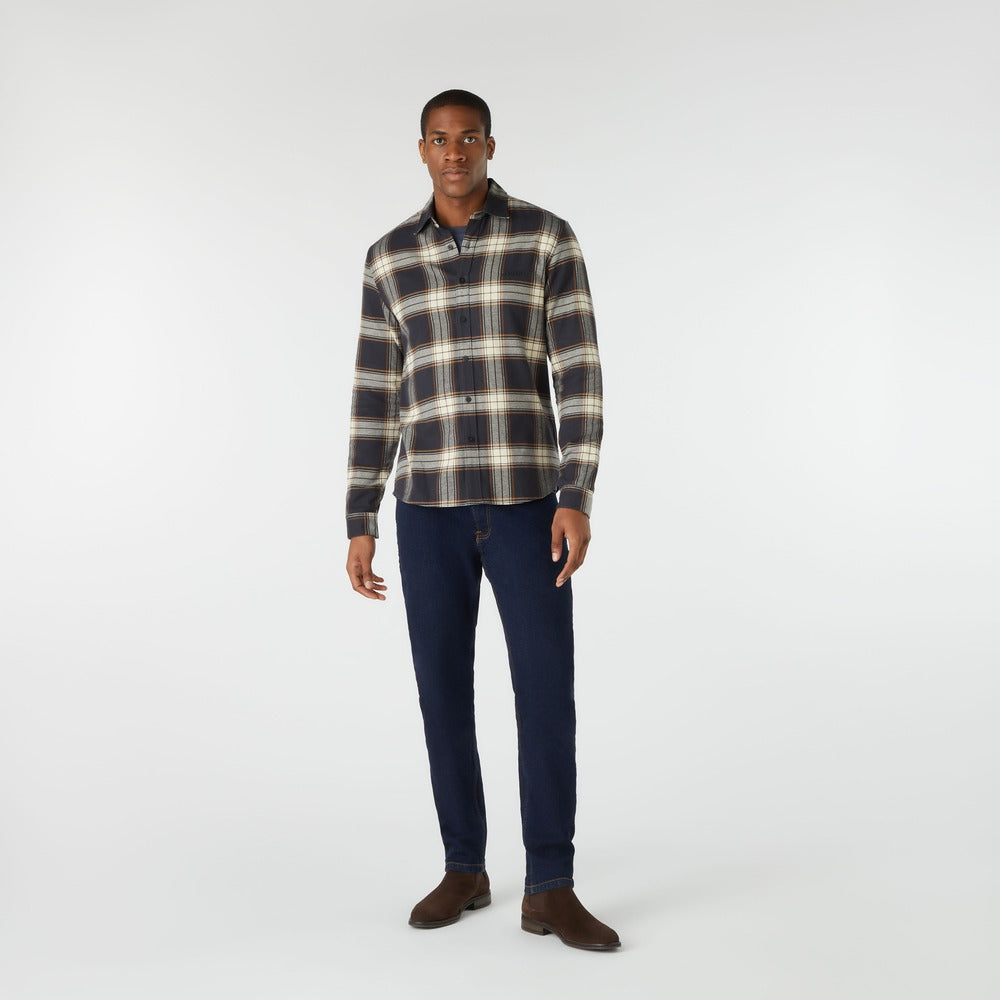 Musto Men's Long Sleeve Plaid Shirt - Carbon