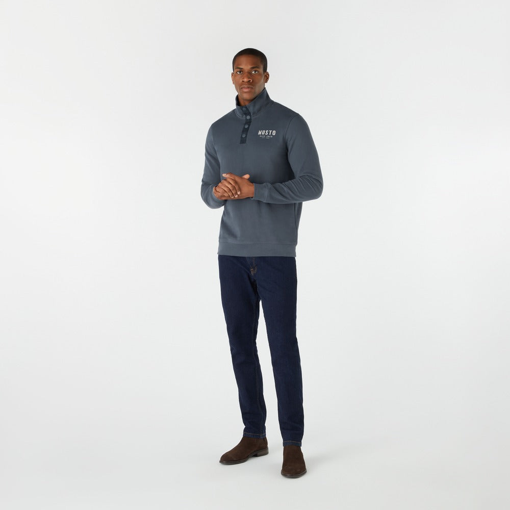 Musto Men's Marina 1/2 Snap Sweat 2.0 - Ombre Blue