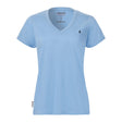 Musto Women's Original V Neck Short Sleeve Tee - Sweet Pea Blue