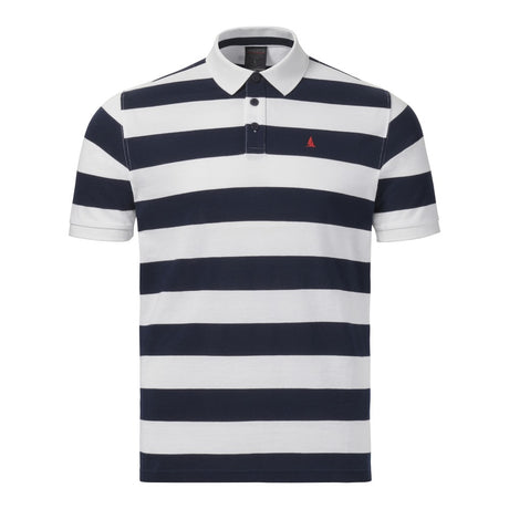 Musto Men's Original Striped Short Sleeve Polo - Navy Stripe