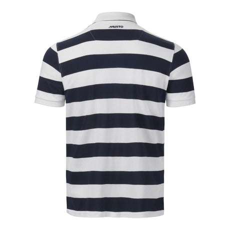 Musto Men's Original Striped Short Sleeve Polo - Navy Stripe