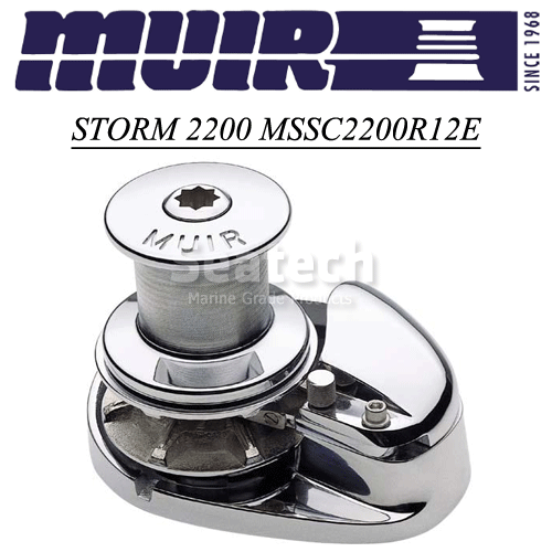Muir Windlass - Storm SSC2200, 12V, Capstan, 3/8"BBB Gypsy, 12V, 1500W (M2200C12-3/8B)