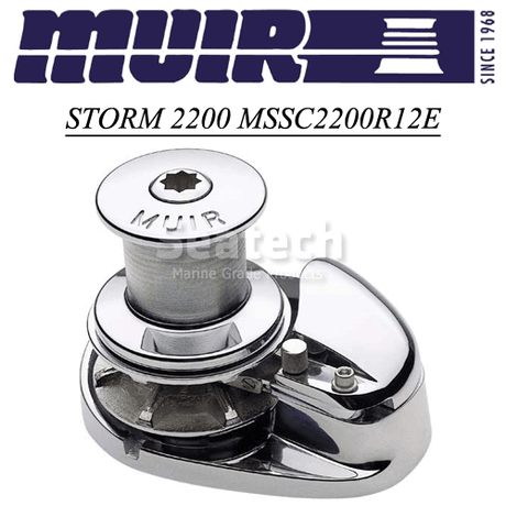 Muir Windlass - Storm SSC2200, 12V, Capstan, 3/8"BBB Gypsy, 12V, 1500W (M2200C12-3/8B)