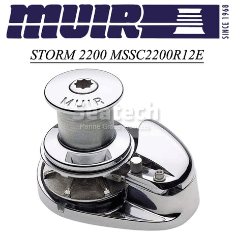 Muir Windlass - Storm SSC2200, 12V, Capstan, 3/8"HT Gypsy, 1500 W (M2200C12-3/8H)