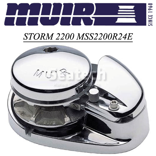 Muir Windlass - Storm SS2200, 12V, Low Profile, 5/16"HT Gypsy, 1500W (M2200L12-5/16H)