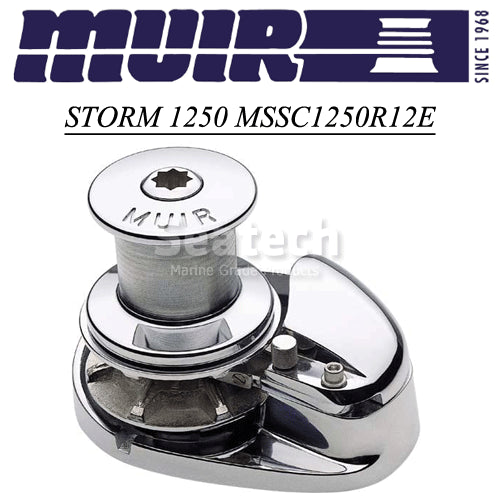Muir Windlass - Storm SS2500, 12V, Capstan, 1/2"HT Gypsy, 1500W (M2500C12-1/2H)