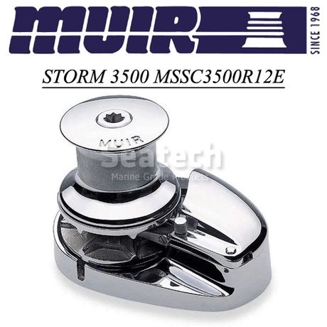 Muir Windlass - Storm SS3500, 12V, Capstan, 5/16"HT Gypsy, 1700W (M3500C12-5/16H)