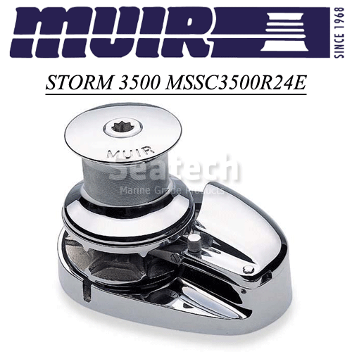 Muir Windlass - Storm SS3500, 24V, Capstan, 1/2"HT Gypsy, 1700W (M3500C24-1/2H)