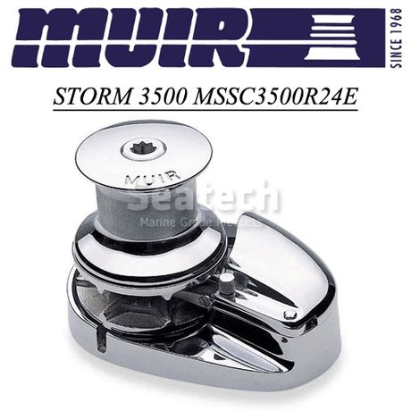Muir Windlass - Storm SS3500, 24V, Capstan, 1/2"HT Gypsy, 1700W (M3500C24-1/2H)