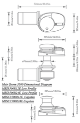 Muir Windlass - Storm SS3500, 24V, Low Profile, 7/16"HT Gypsy, 1700W (M3500L24-7/16H)
