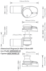 Muir Windlass - Storm SSC600, Capstan, 1/4"HT Gypsy (M600C12-1/4H)