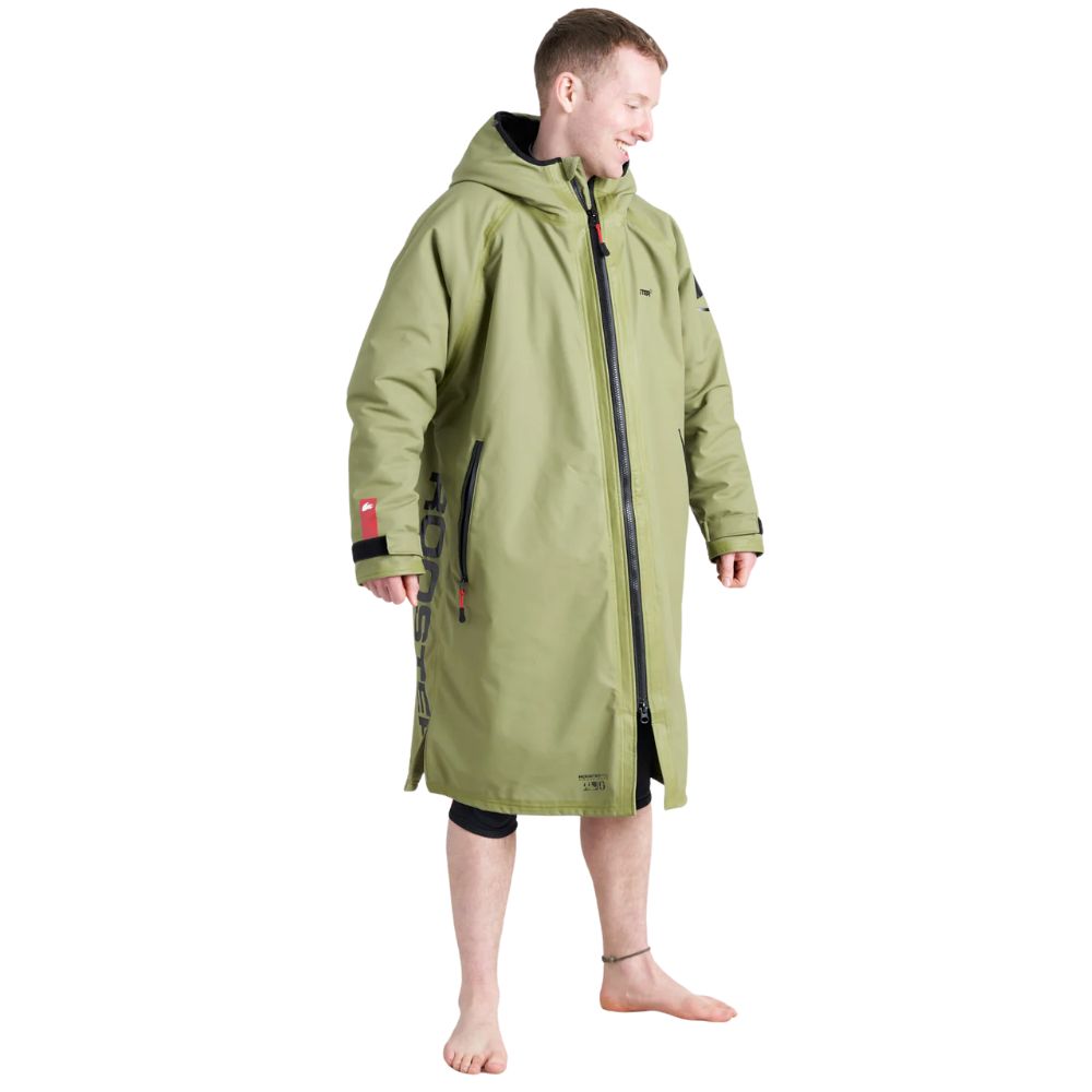 Rooster Aquafleece Robe - Khaki / Black (143027)
