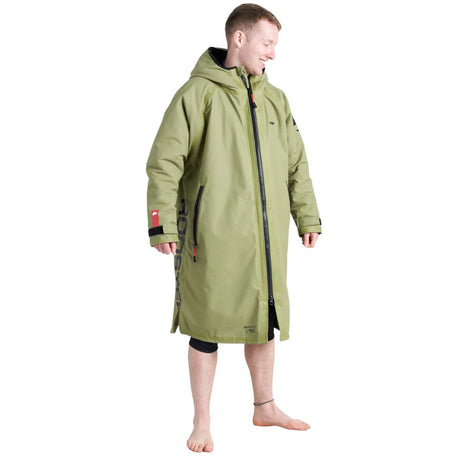 Rooster Aquafleece Robe - Khaki / Black (143027)