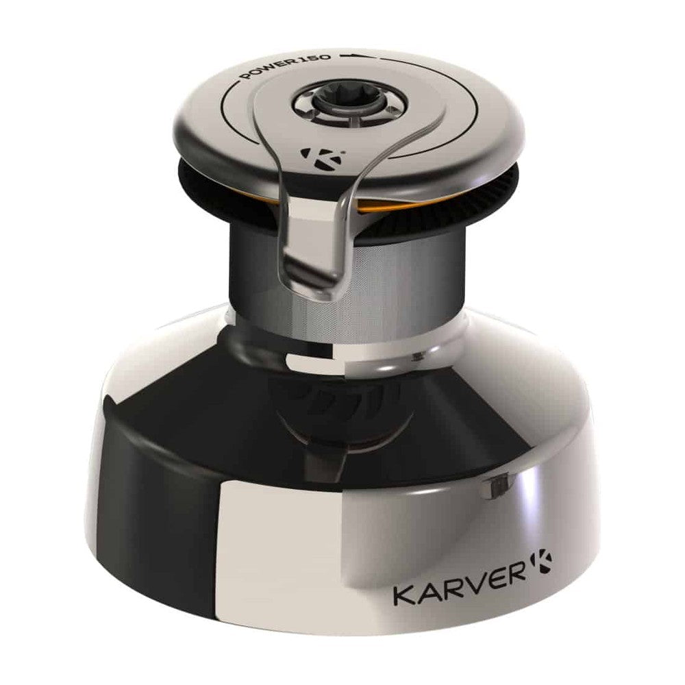 Karver Winches - 4 Speeds KPW150 Winch - Stainless Steel Drum