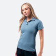 Womens Pima Cotton Polo - Provincial Blue