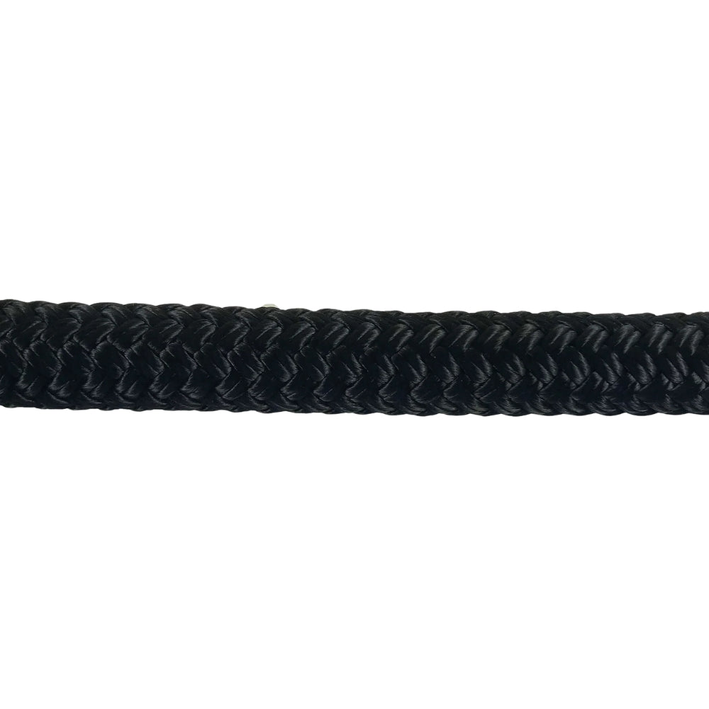 Robline Sirius 500 Rope - 4 mm (5/32 in) Ultra Low Stretch Polyester Double Braid Dinghy Line (Black) - Spool: 180 ft.