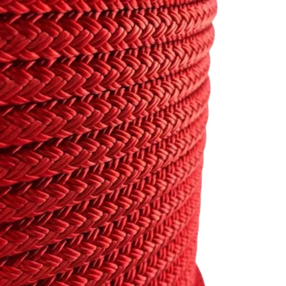 Robline Sirius 500 Rope - 4 mm (5/32 in) Ultra Low Stretch Polyester Double Braid Dinghy Line (Red) - Spool: 180 ft.