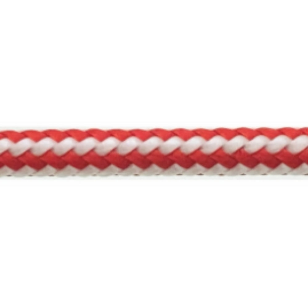 Samson Control DPX Rope - 6 mm (1/4 in) HMPE Polyester Blend Dinghy Line (White / Red) - Spool: 165 ft.