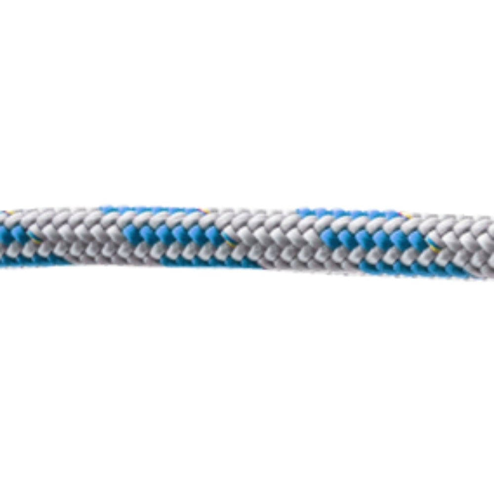 Samson MLX3 Rope - 6 mm (1/4 in) HMPE Dyneema Blend Polyester Cover Racing Line (Grey / Blue) - Spool: 115 ft.