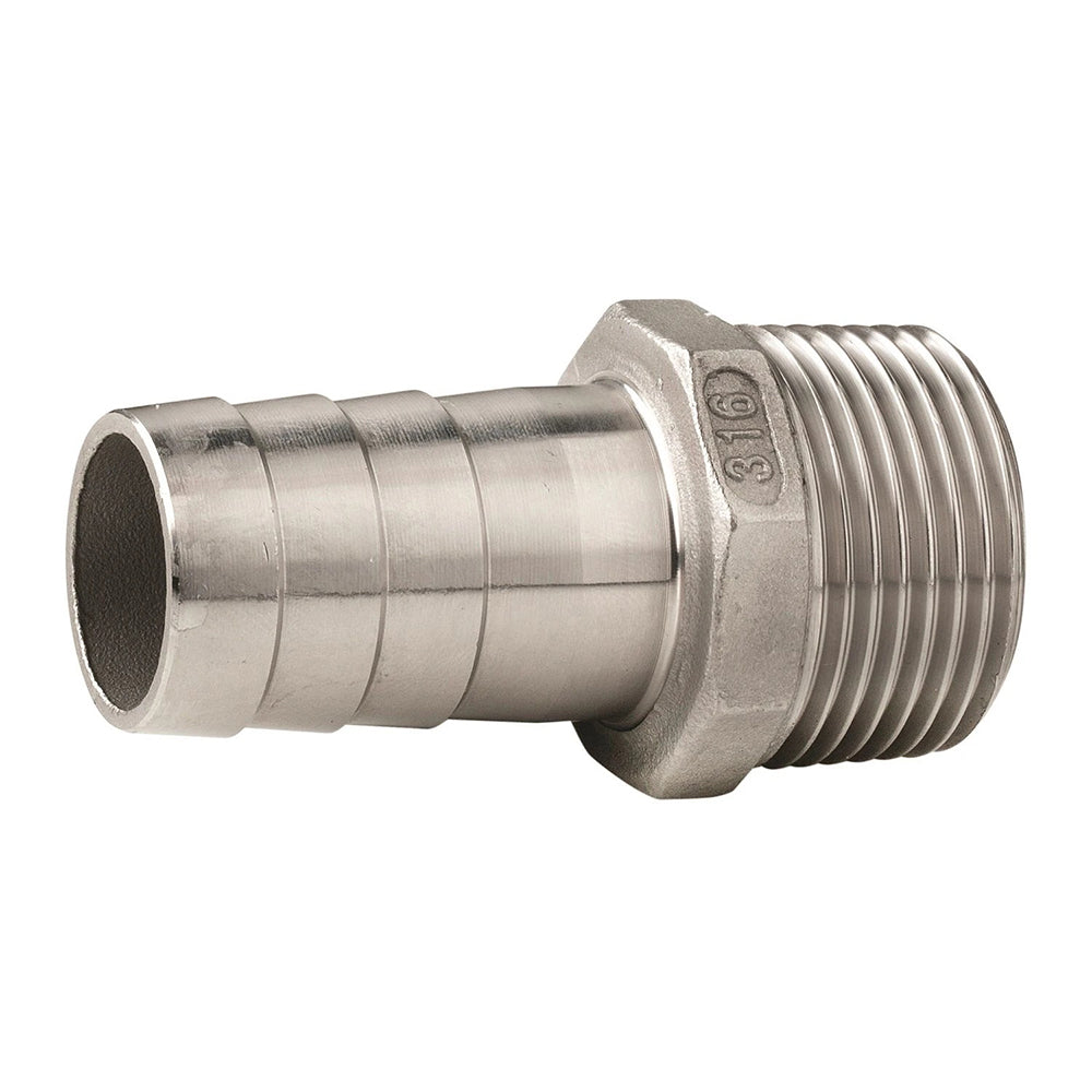 Vetus Hose connector, stainless steel, male thread, G3/4'', hose Ø 20 mm